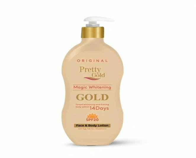 Original Pretty Gold Lotion In Pakistan - Image